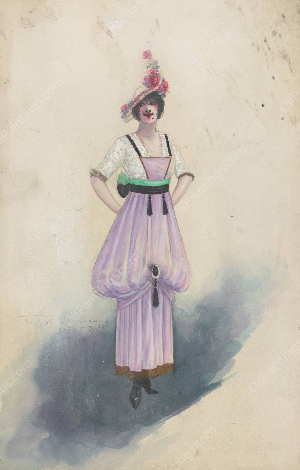 untitled  by Will R. Barnes - Hand-Painted Oil Painting Reproduction