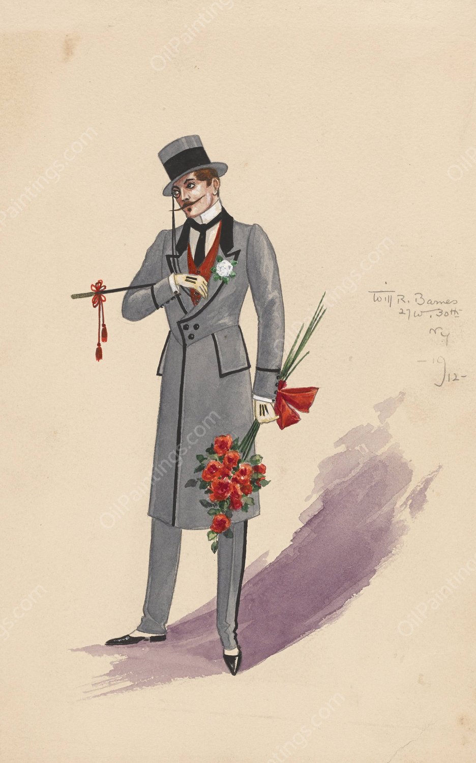 untitled  by Will R. Barnes - Hand-Painted Oil Painting Reproduction