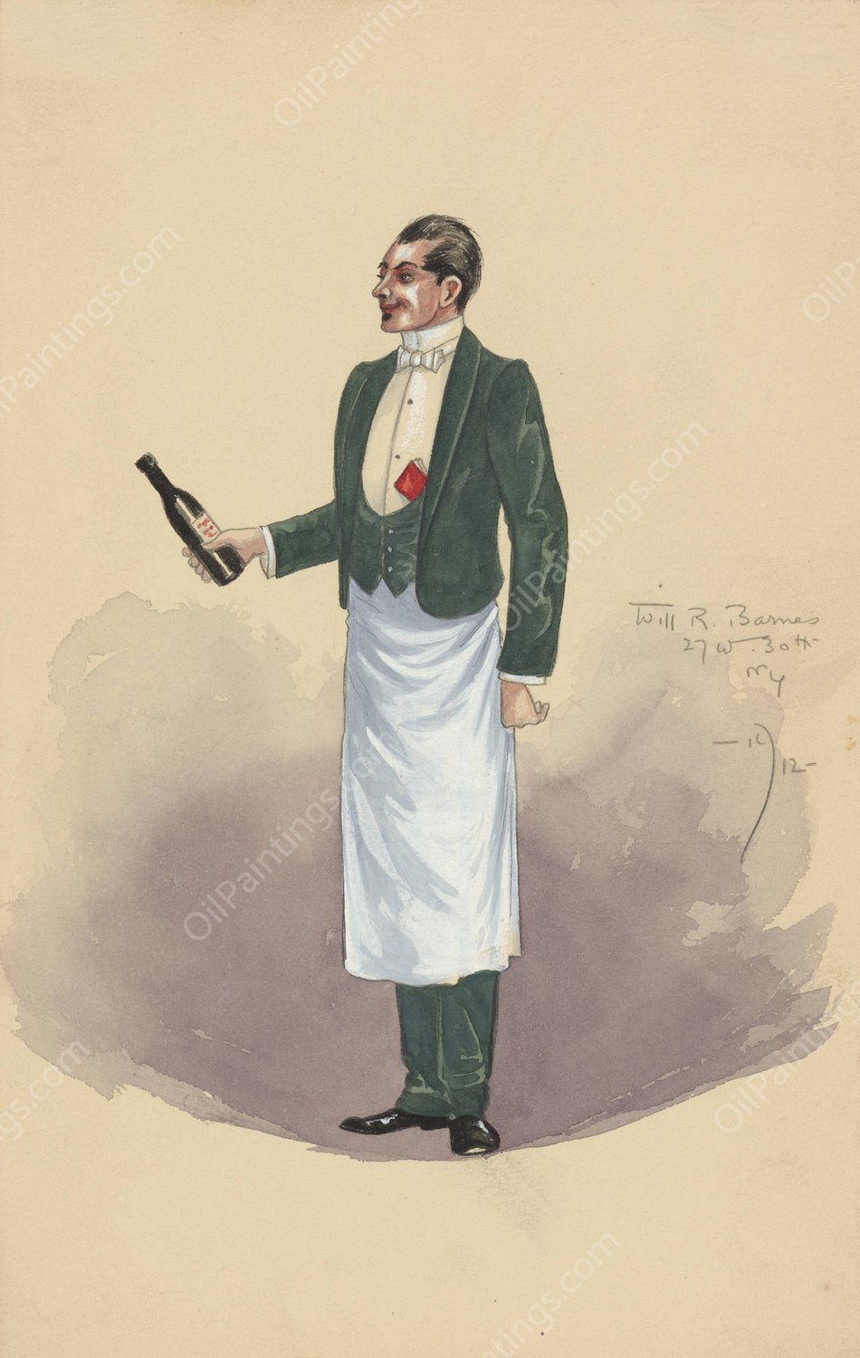 untitled  by Will R. Barnes - Hand-Painted Oil Painting Reproduction