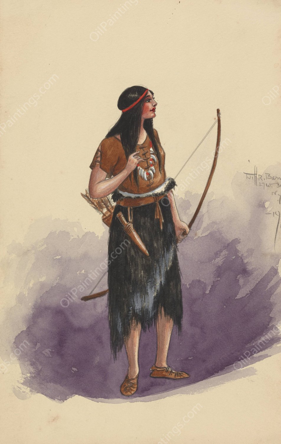 untitled  by Will R. Barnes - Hand-Painted Oil Painting Reproduction