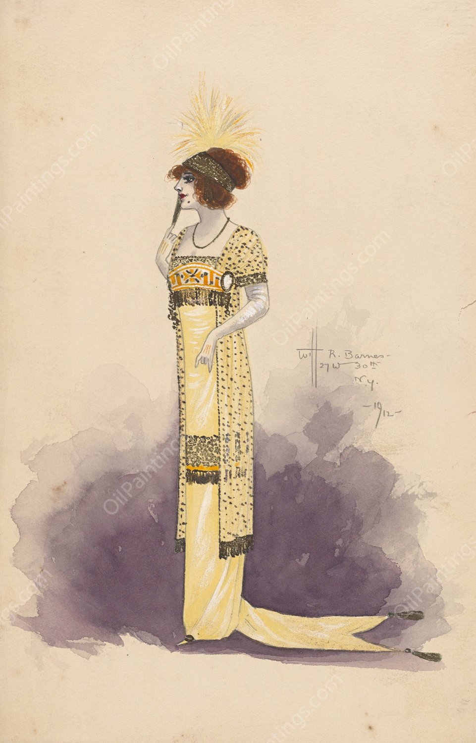 untitled  by Will R. Barnes - Hand-Painted Oil Painting Reproduction