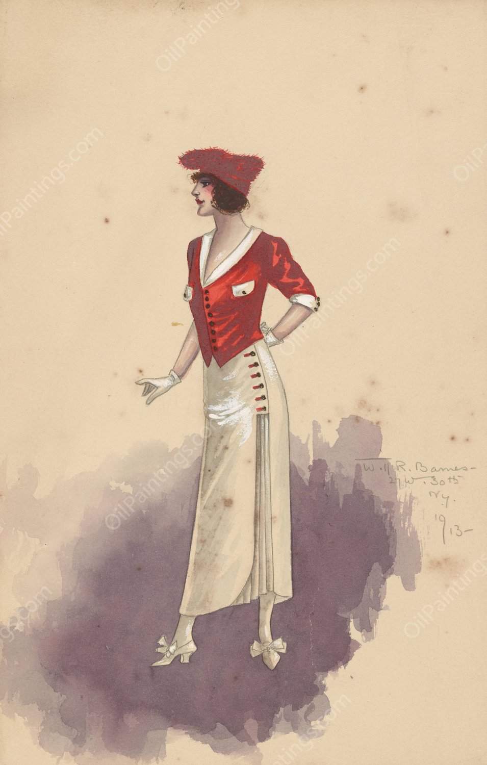 untitled  by Will R. Barnes - Hand-Painted Oil Painting Reproduction