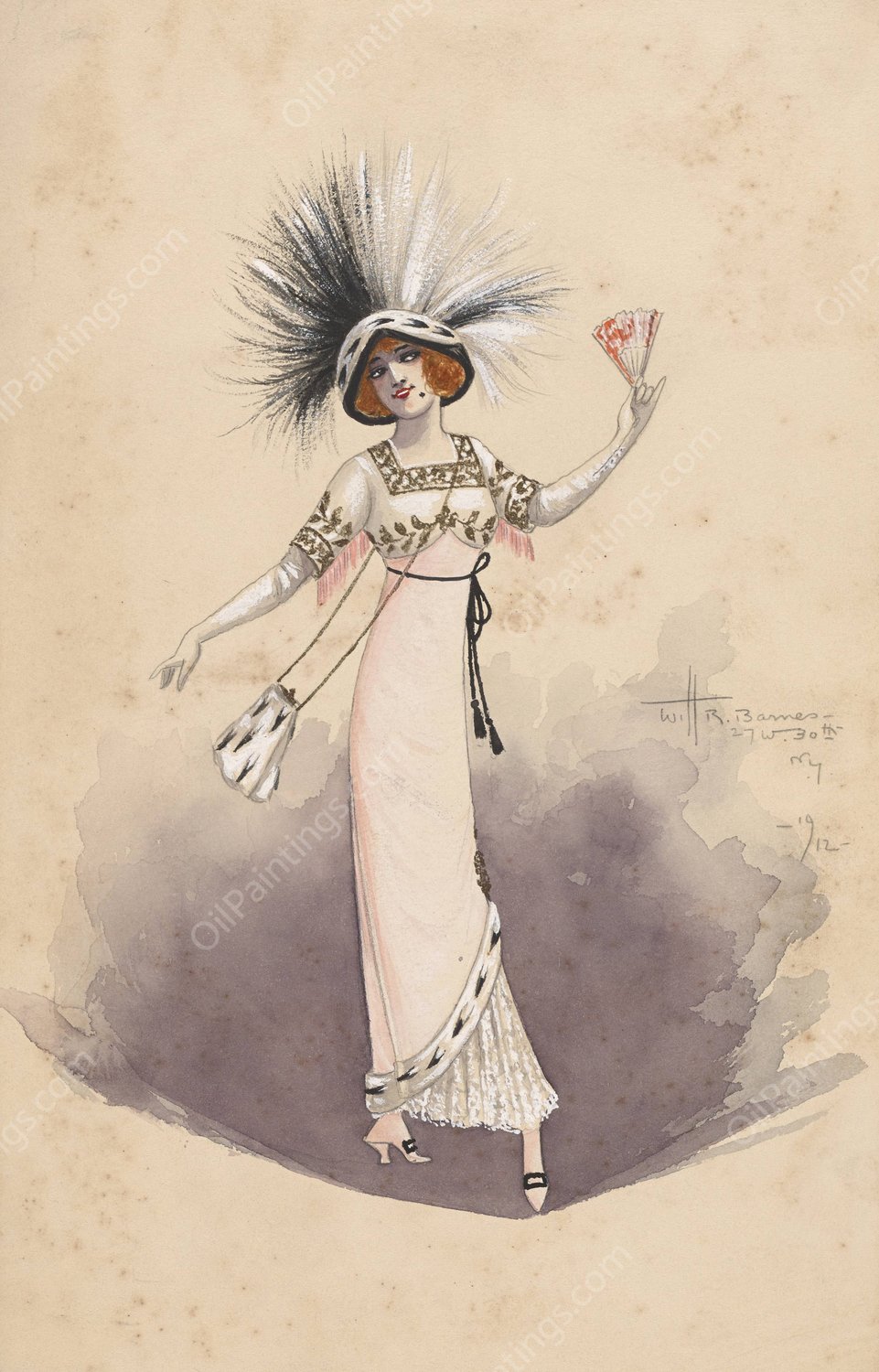 untitled  by Will R. Barnes - Hand-Painted Oil Painting Reproduction