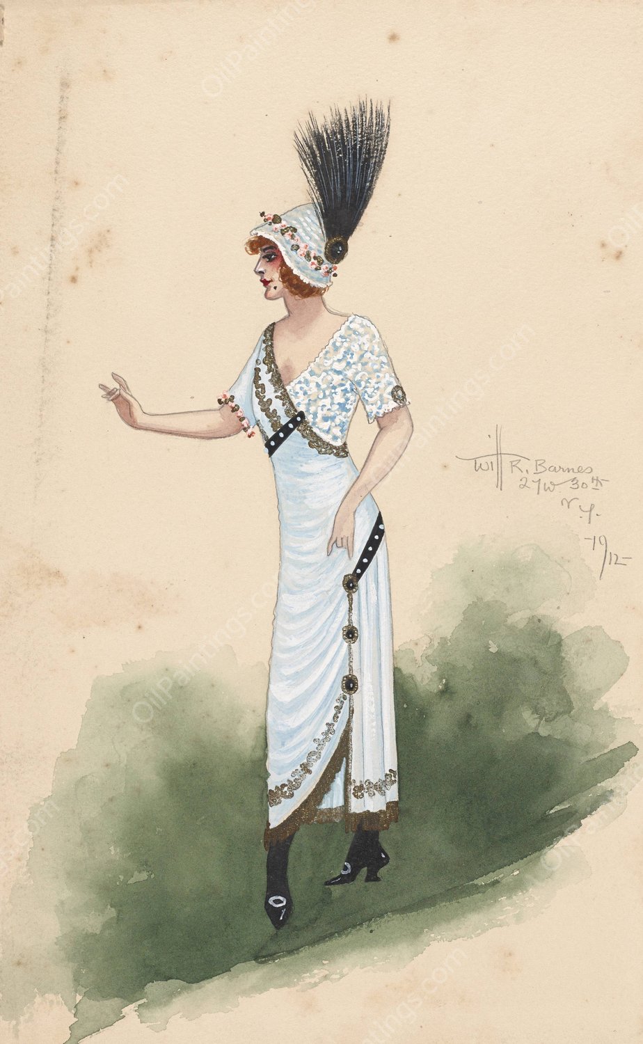 untitled  by Will R. Barnes - Hand-Painted Oil Painting Reproduction