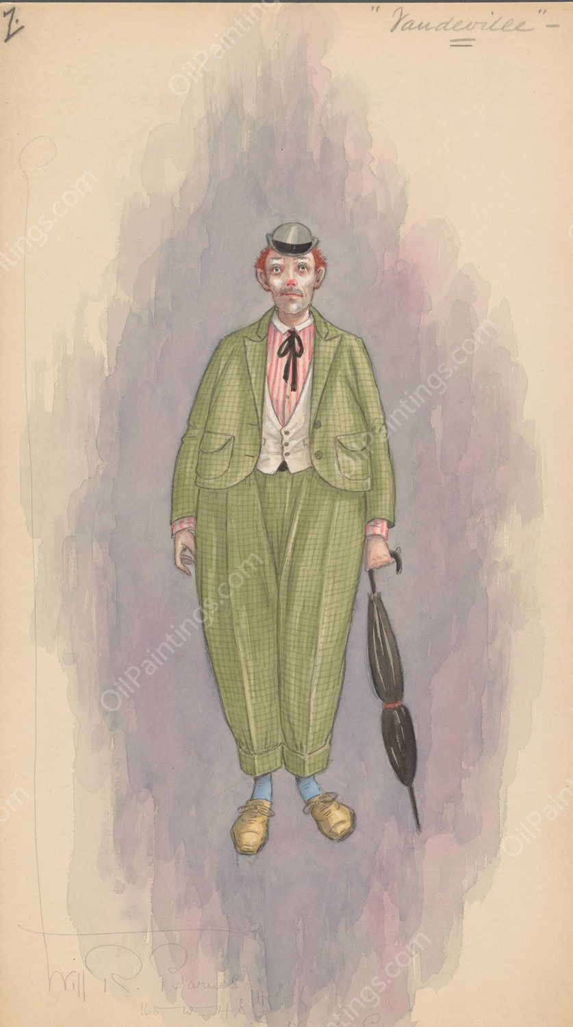 Vaudeville, 7  by Will R. Barnes - Hand-Painted Oil Painting Reproduction