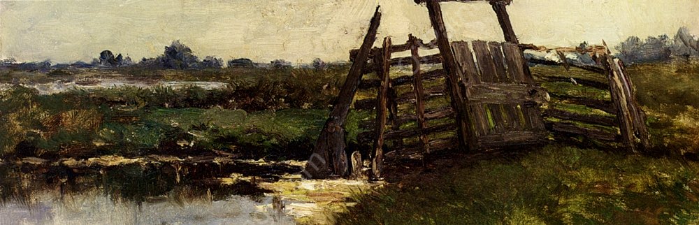 Noorden' by Willem Roelofs - Hand-Painted Oil Painting Reproduction