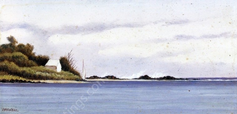 Breakers in Florida by William Aiken Walker - Hand-Painted Oil Painting Reproduction