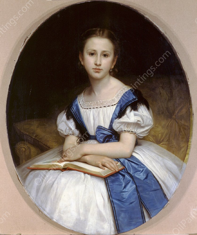 Portrait of Miss Brissac by William-Adolphe Bouguereau - Hand-Painted Oil Painting Reproduction