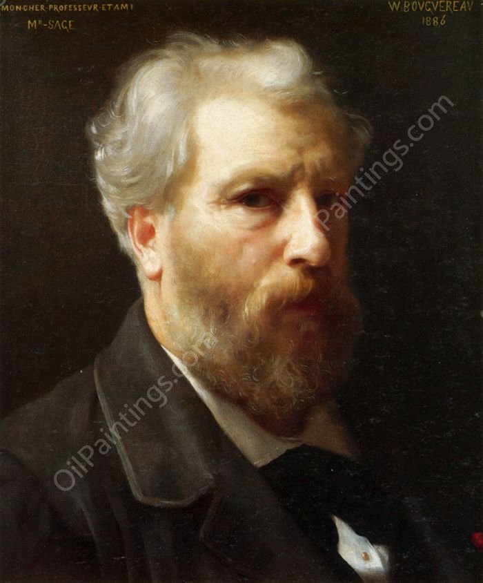 Self-Portrait by William-Adolphe Bouguereau - Hand-Painted Oil Painting Reproduction