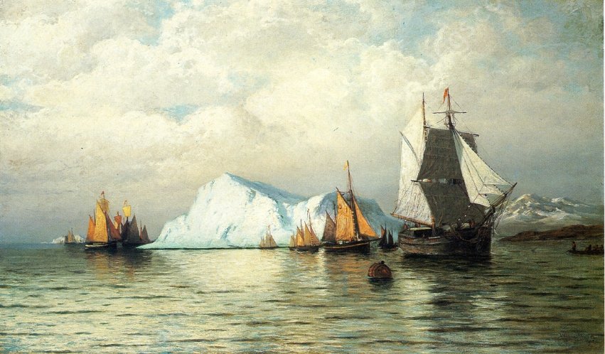 Arctic Caravan by William Bradford - Hand-Painted Oil Painting Reproduction