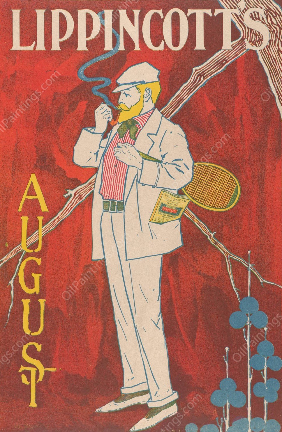 Lippincott's August  by William Carqueville - Hand-Painted Oil Painting Reproduction