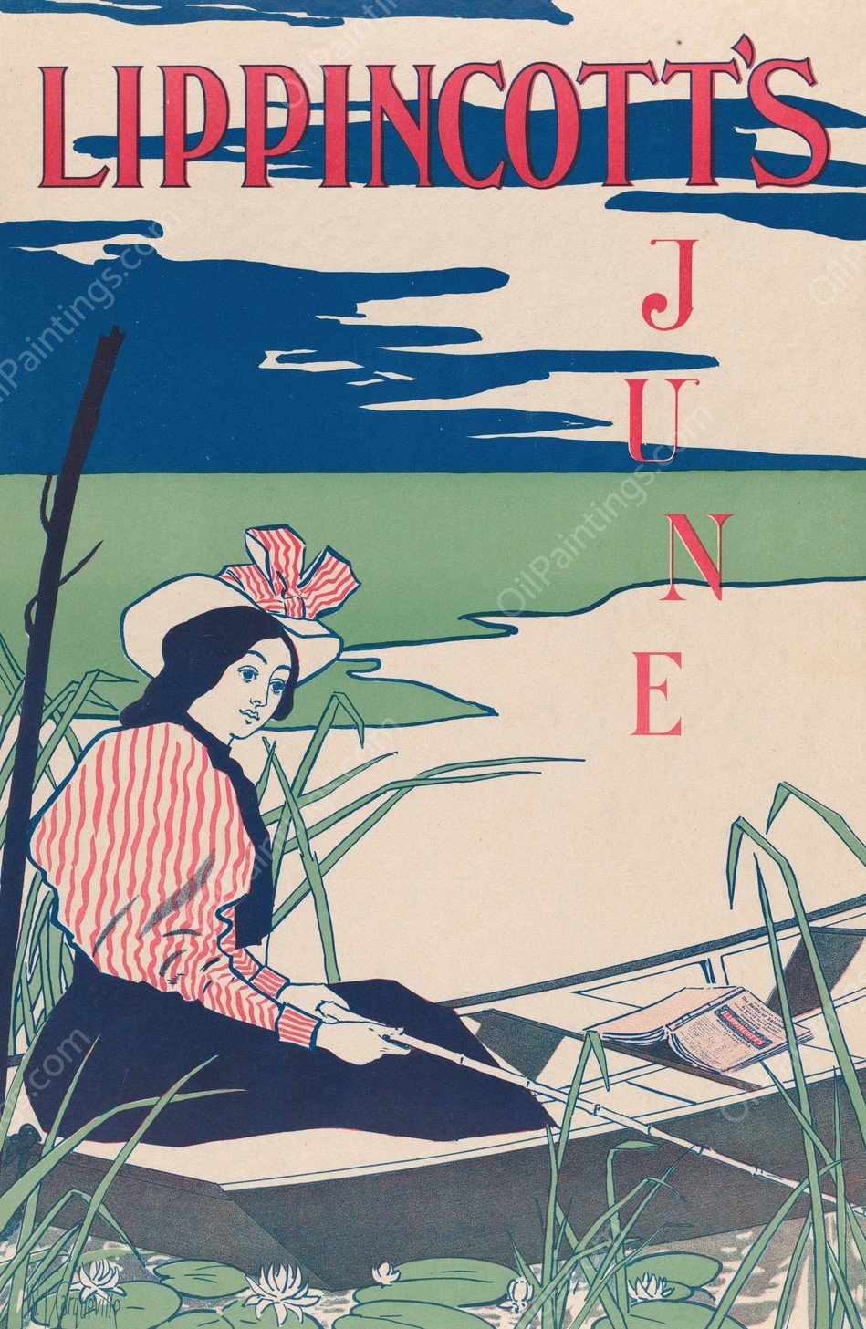 Lippincott's June  by William Carqueville - Hand-Painted Oil Painting Reproduction