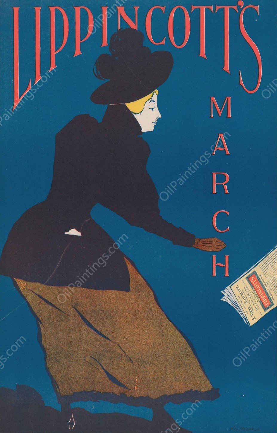 Lippincott's March  by William Carqueville - Hand-Painted Oil Painting Reproduction