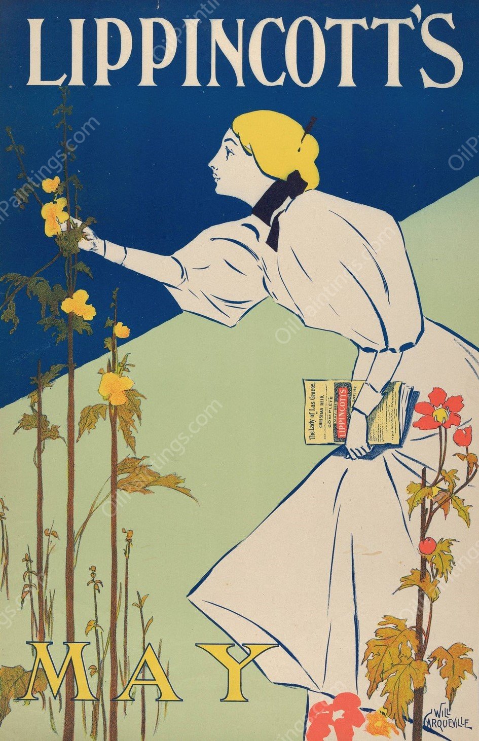 Lippincott's, May  by William Carqueville - Hand-Painted Oil Painting Reproduction