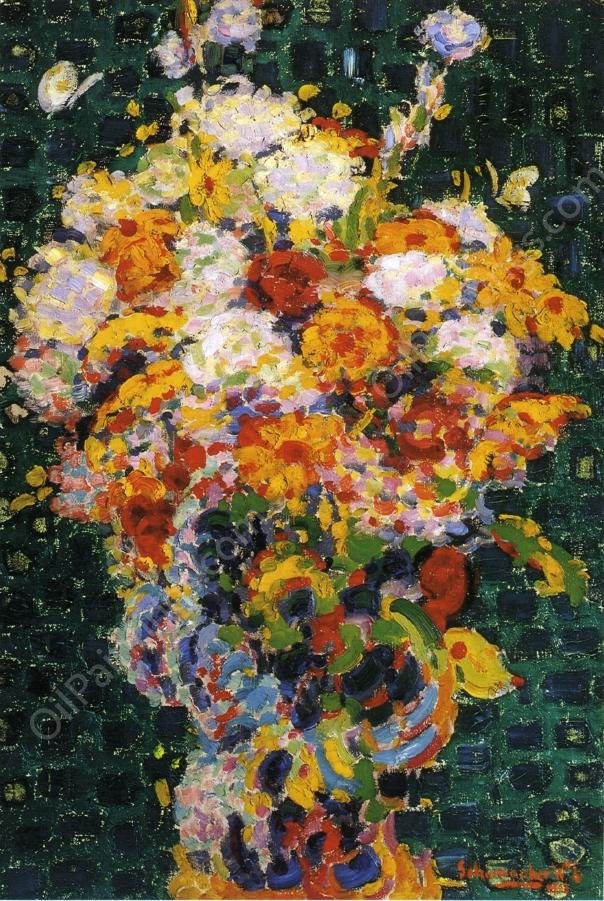 Butterflies by William Emile Schumacher - Hand-Painted Oil Painting Reproduction