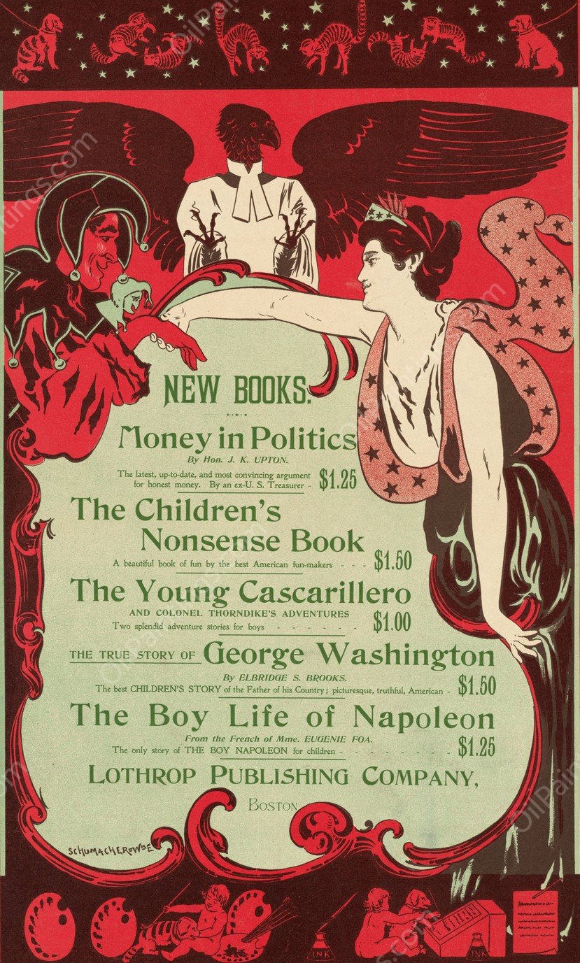 New books by William Emile Schumacher - Hand-Painted Oil Painting Reproduction