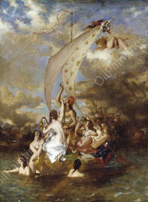 Youth at the Prow, Pleasure at the Helm by William Etty - Hand-Painted Oil Painting Reproduction