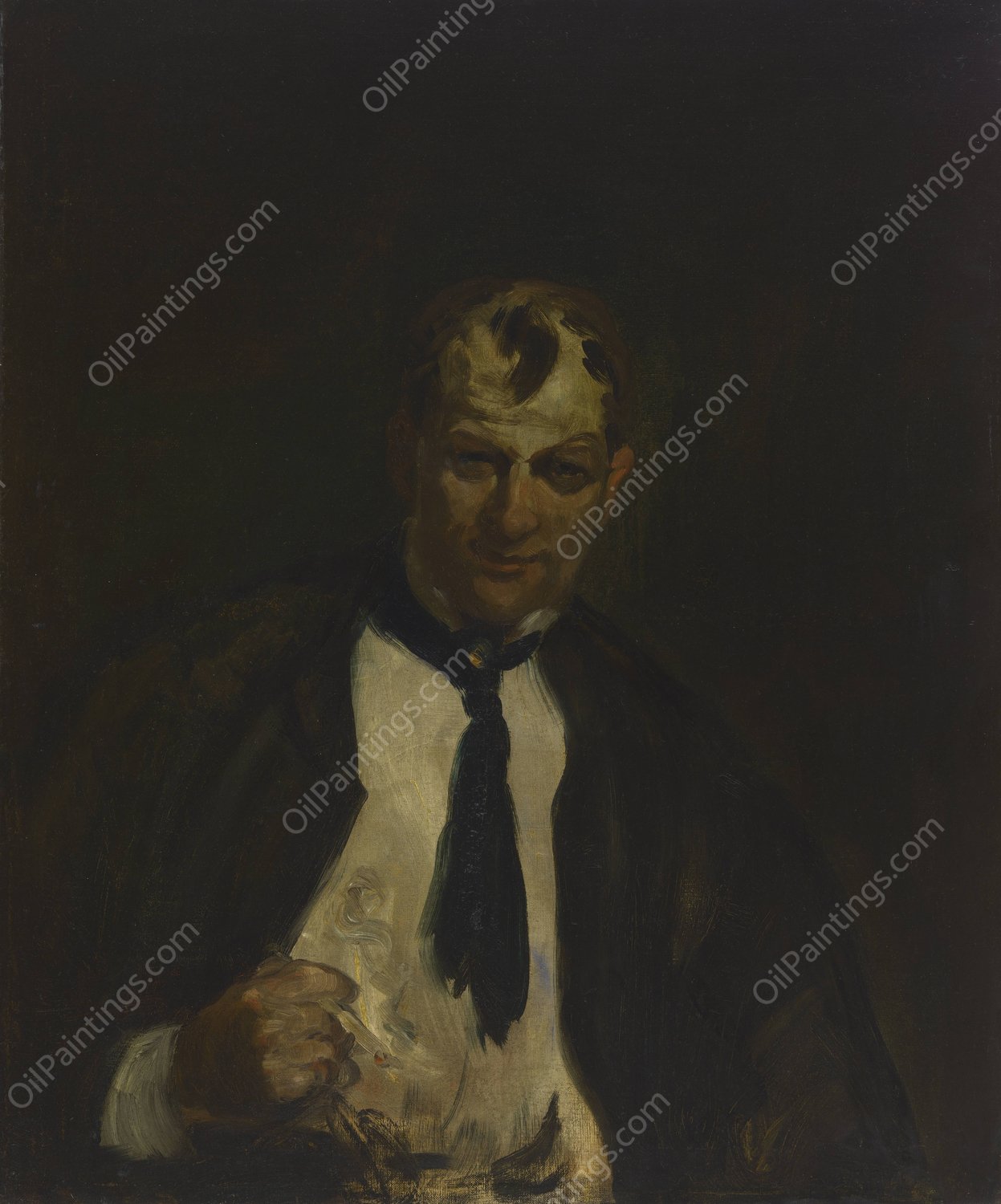 George Benjamin Luks  by William James Glackens - Hand-Painted Oil Painting Reproduction