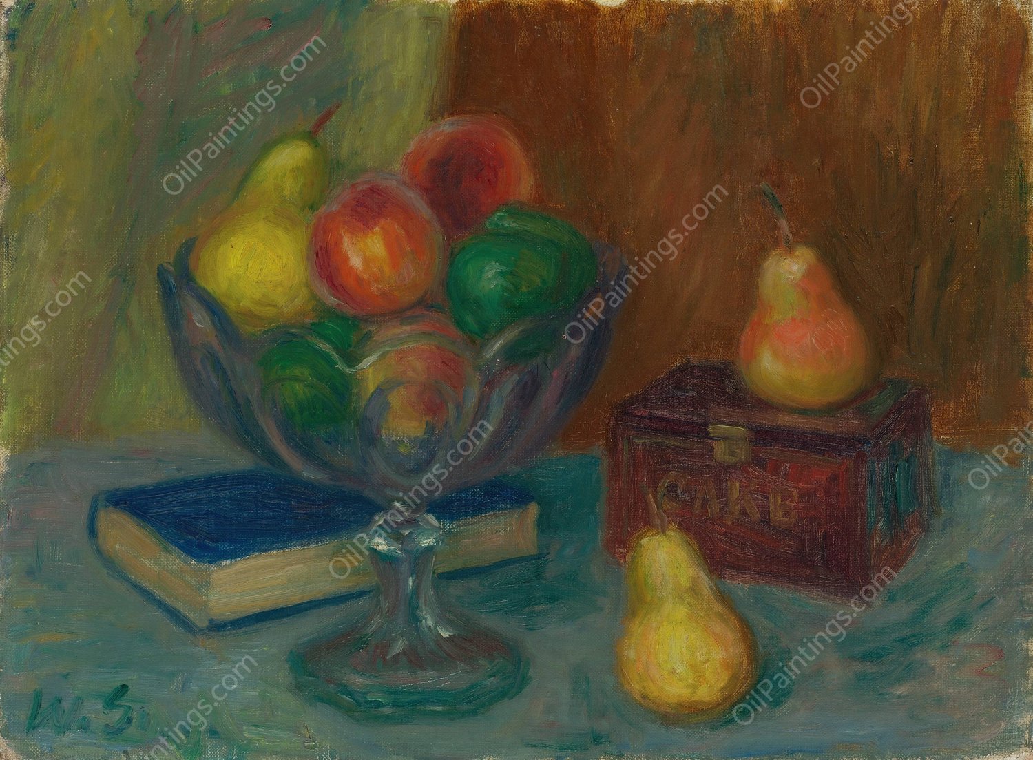Still Life With Japan Box by William James Glackens - Hand-Painted Oil Painting Reproduction