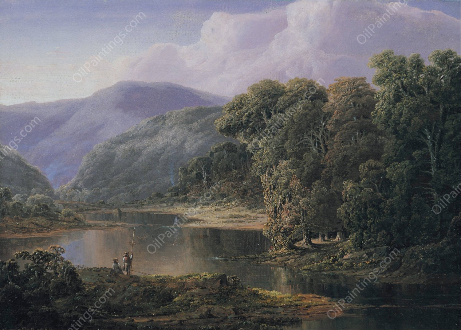 Landscape  by William Louis Sonntag - Hand-Painted Oil Painting Reproduction