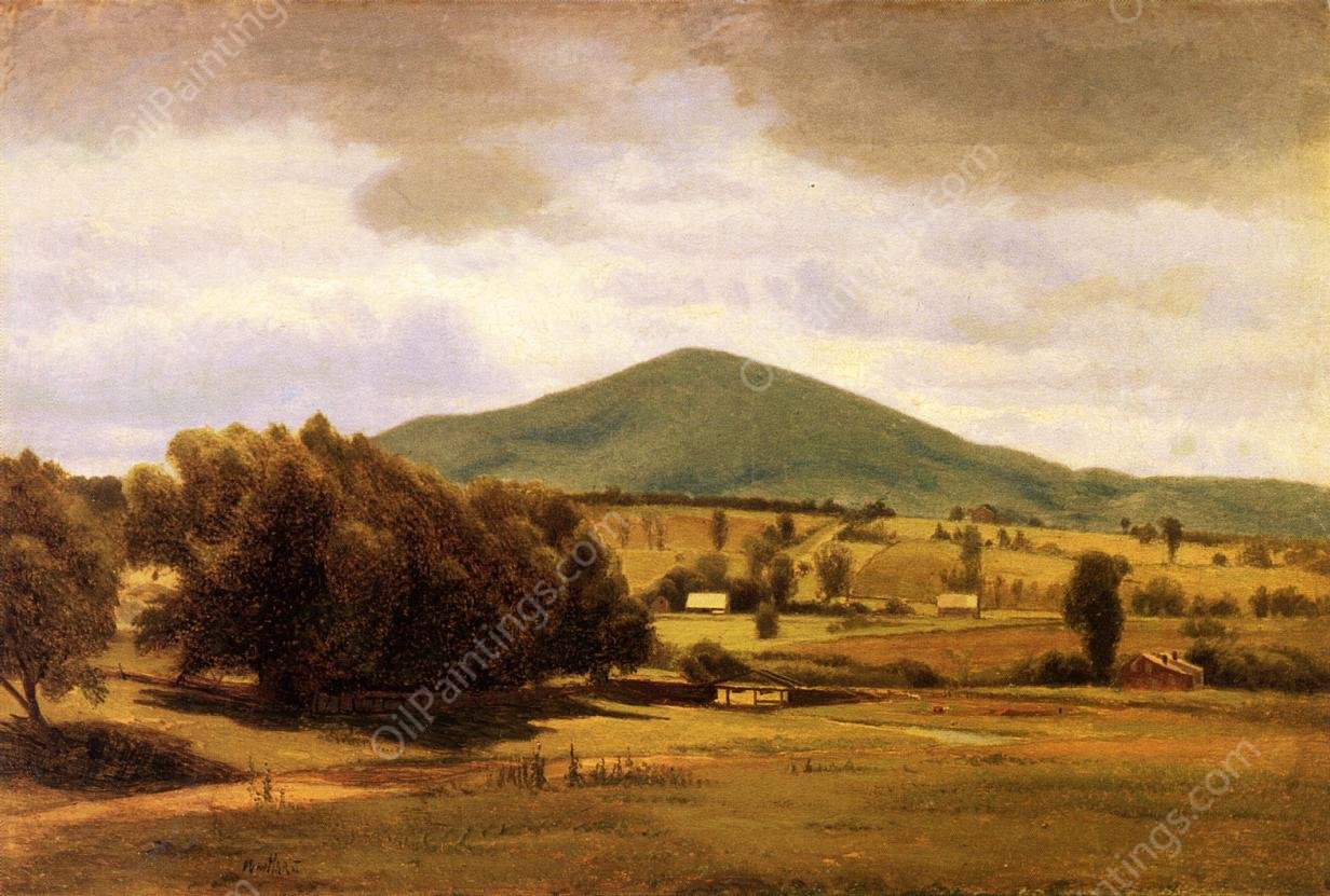 View of New Hampshire by William M. Hart - Hand-Painted Oil Painting Reproduction