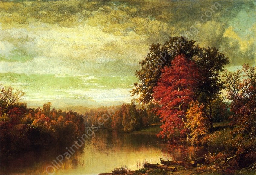 Color of the Fall by William Mason Brown - Hand-Painted Oil Painting Reproduction