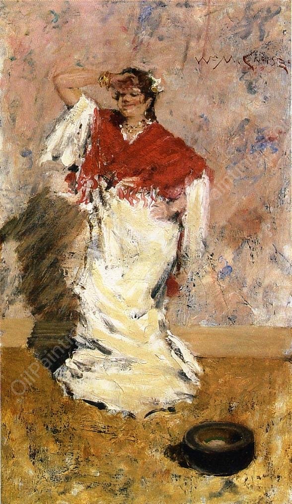 Dancing Girl by William Merritt Chase - Hand-Painted Oil Painting Reproduction