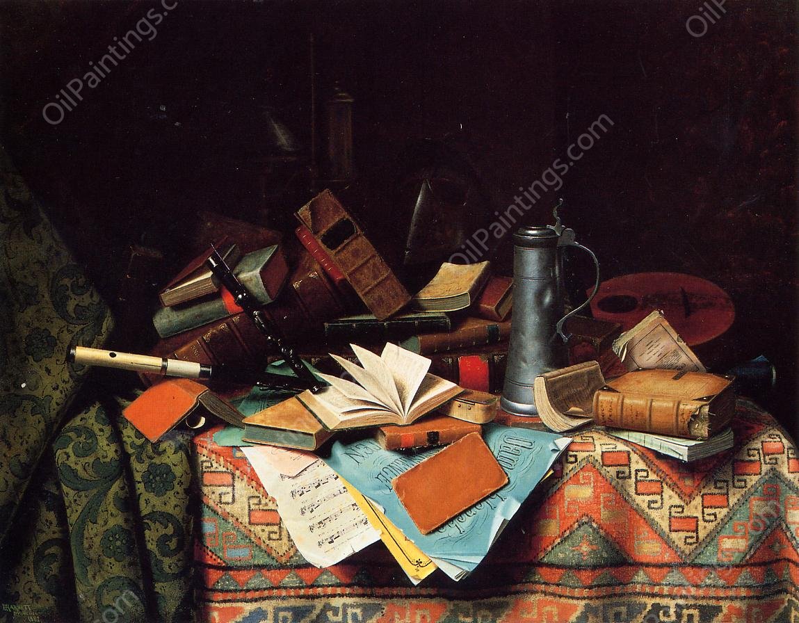 A Study Table by William Michael Harnett - Hand-Painted Oil Painting Reproduction