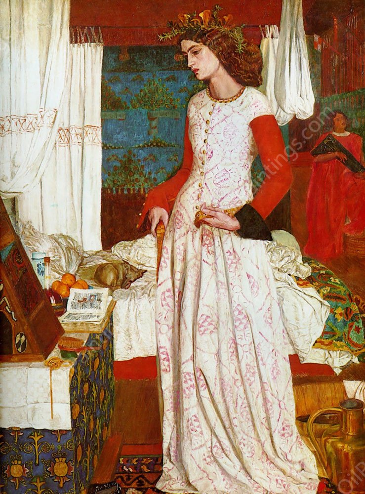 Guinevere by William Morris - Hand-Painted Oil Painting Reproduction