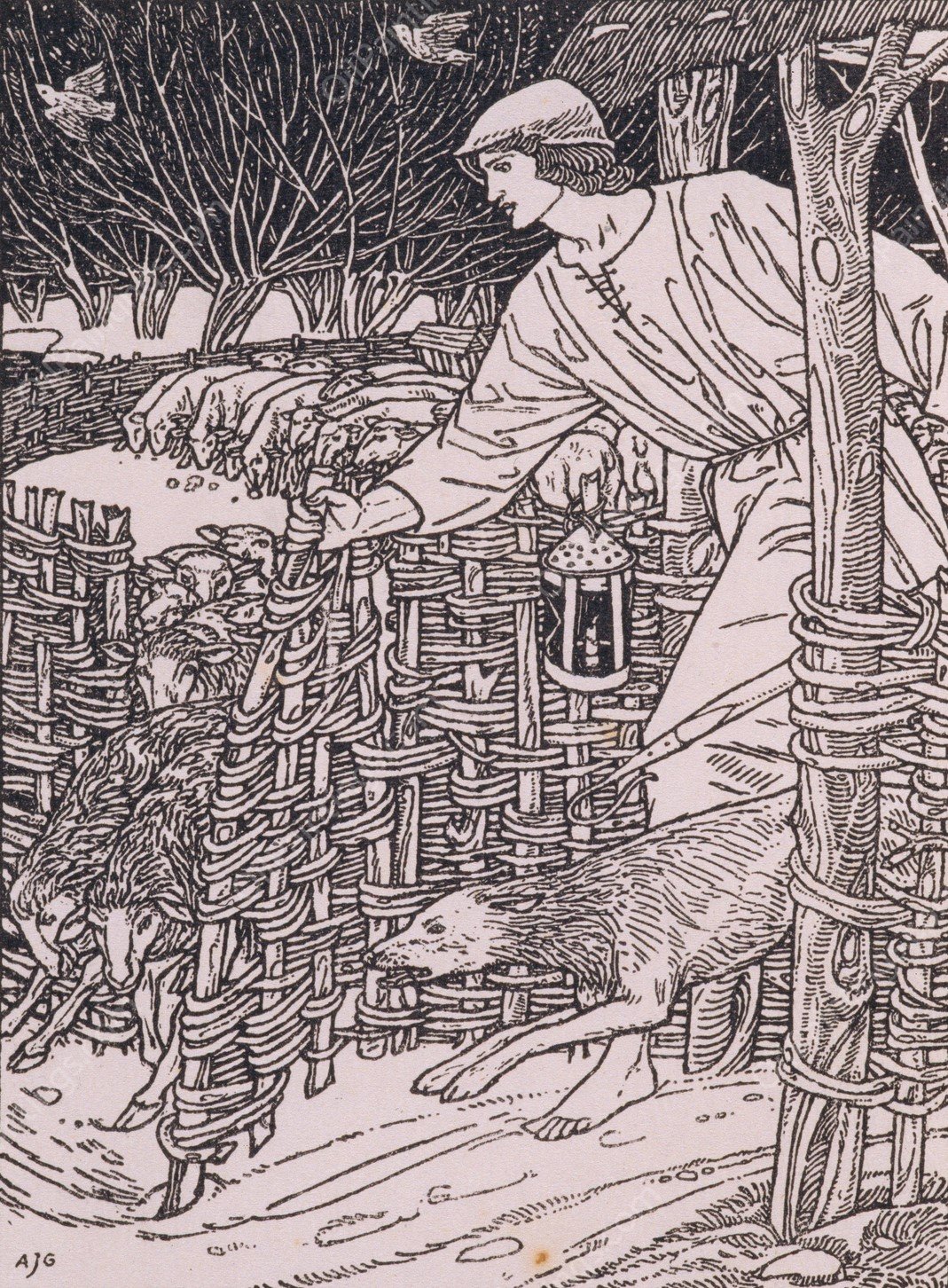 The Shepheardes Calender Conteyning Twelve Aeglogues, Proportionable to the Twelve Monethes  by William Morris - Hand-Painted Oil Painting Reproduction