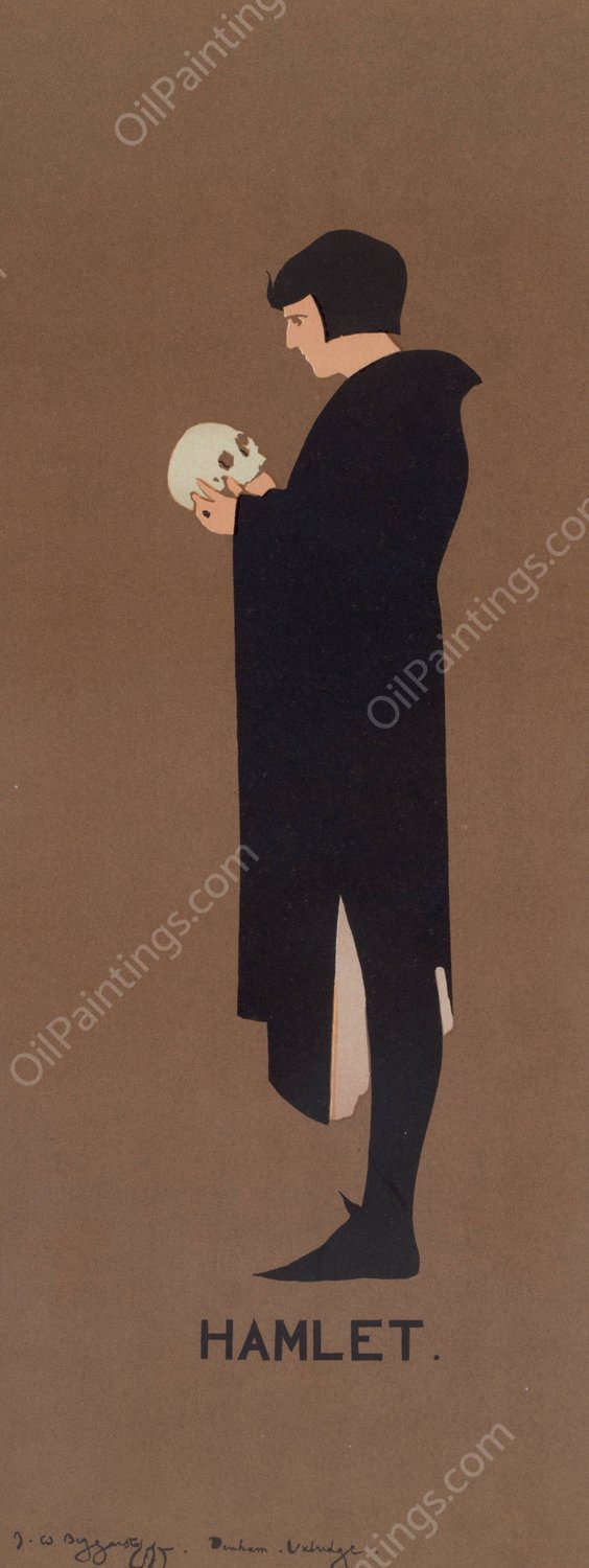 Hamlet  by William Nicholson - Hand-Painted Oil Painting Reproduction