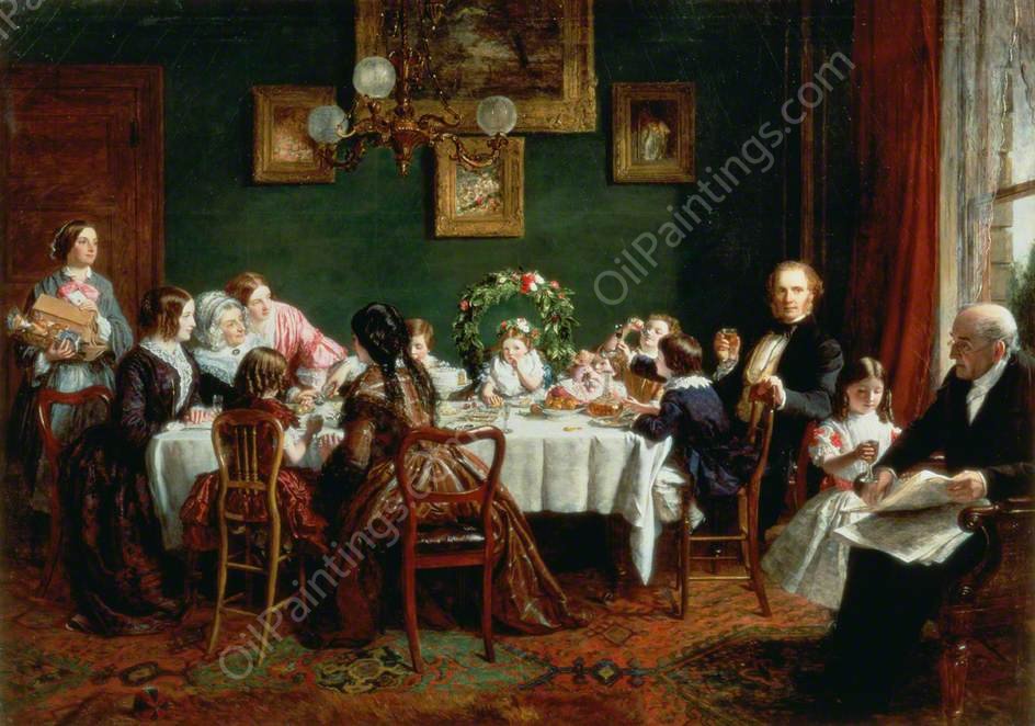 Many Happy Returns of the Day by William Powell Frith - Hand-Painted Oil Painting Reproduction