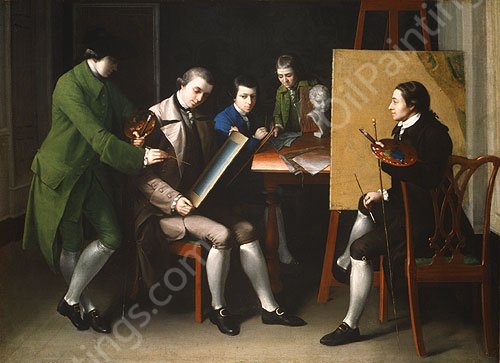 The American School by William Pratt - Hand-Painted Oil Painting Reproduction