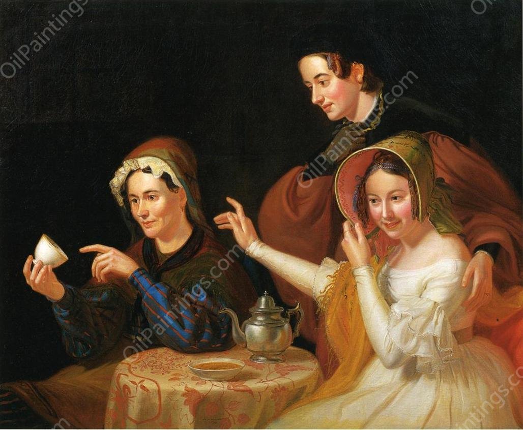 Dregs in the Cup also known as Fortune Telling by William Sidney Mount - Hand-Painted Oil Painting Reproduction