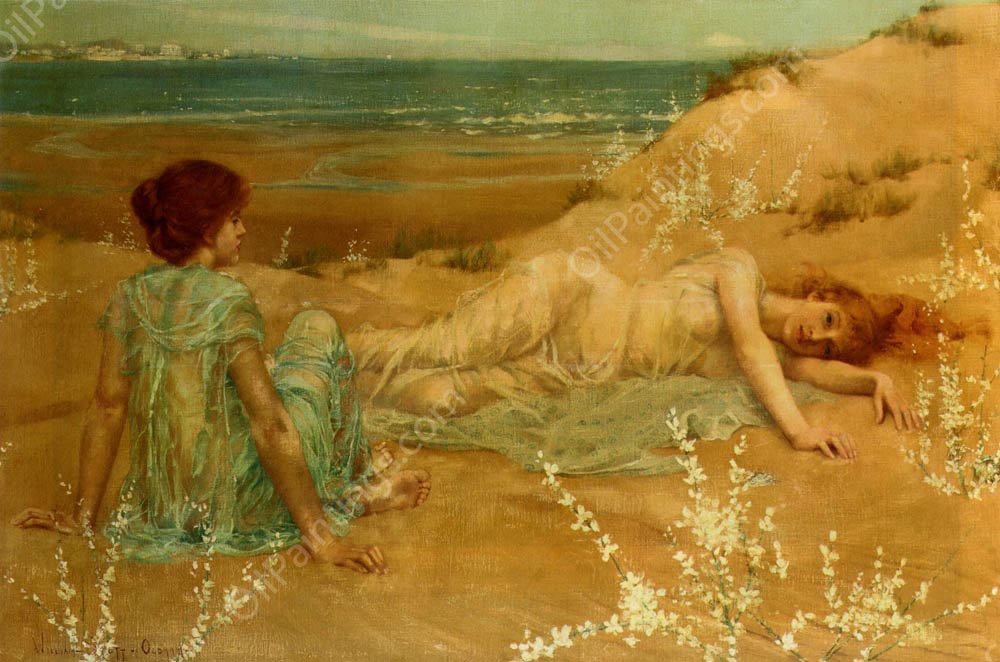 Idlers by William Stott - Hand-Painted Oil Painting Reproduction