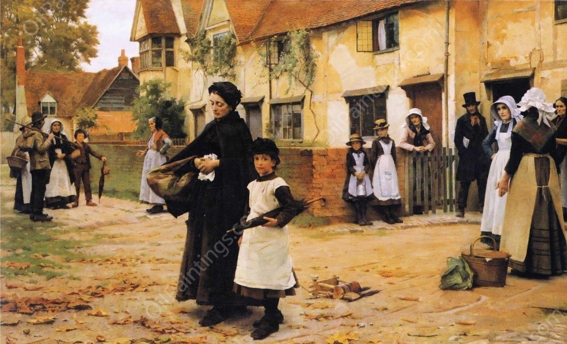 Evicted by William Teulon Blandford Fletcher - Hand-Painted Oil Painting Reproduction
