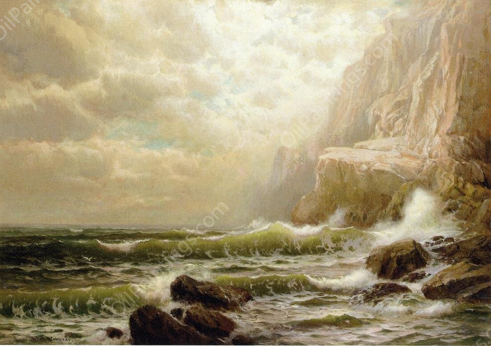 Cliffs of Dover by William Trost Richards - Hand-Painted Oil Painting Reproduction