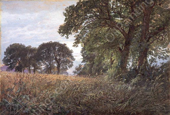 Tennysons Farm, Farmington, Isle of Wight by William Trost Richards - Hand-Painted Oil Painting Reproduction