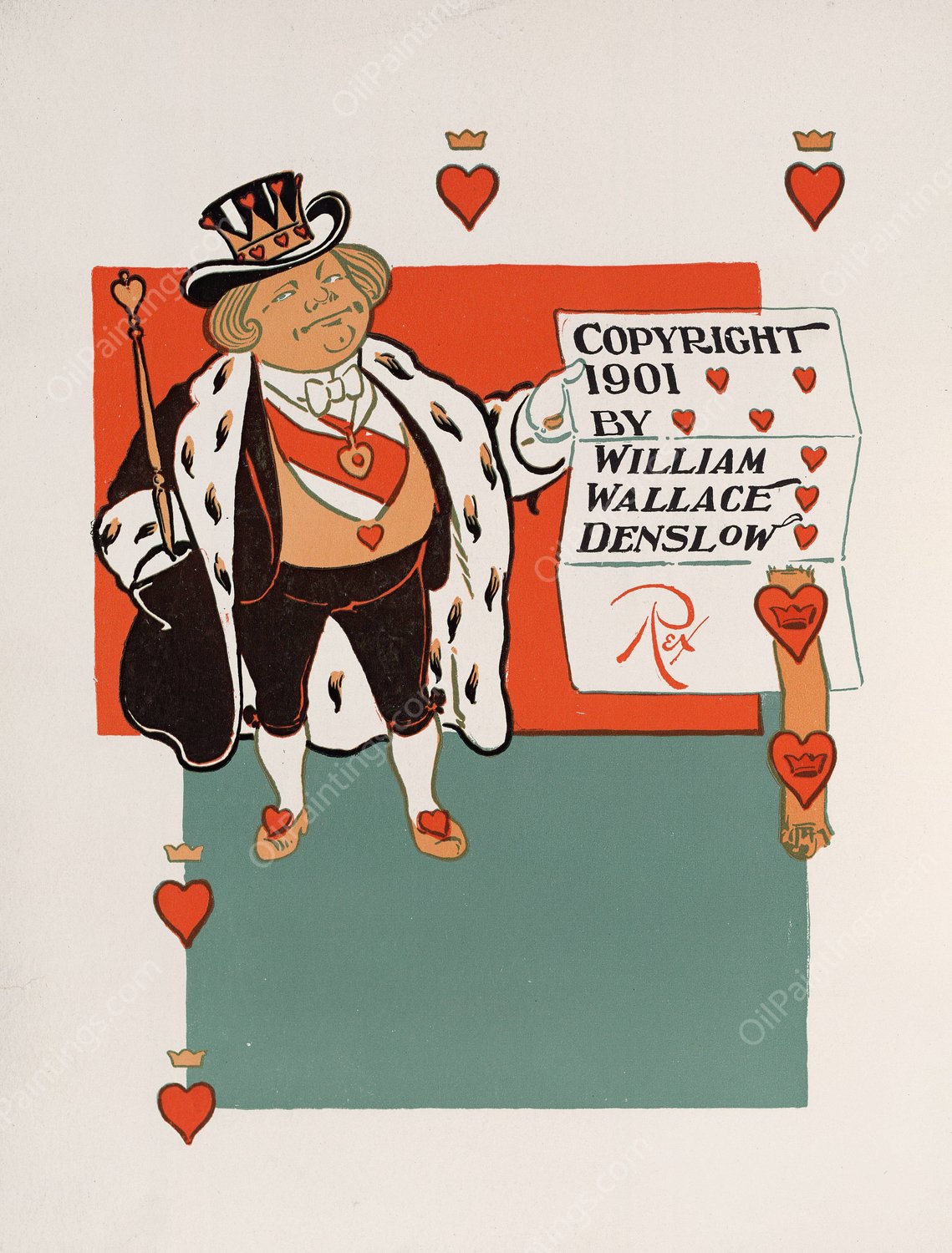 Denslow's Mother Goose 03  by William Wallace Denslow - Hand-Painted Oil Painting Reproduction