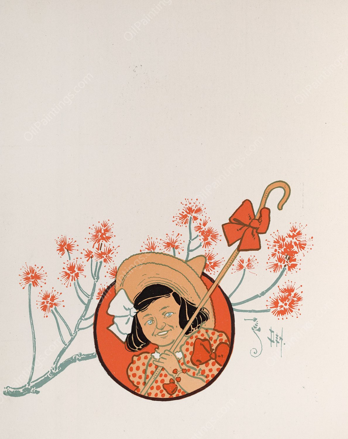 Denslow's Mother Goose 04  by William Wallace Denslow - Hand-Painted Oil Painting Reproduction