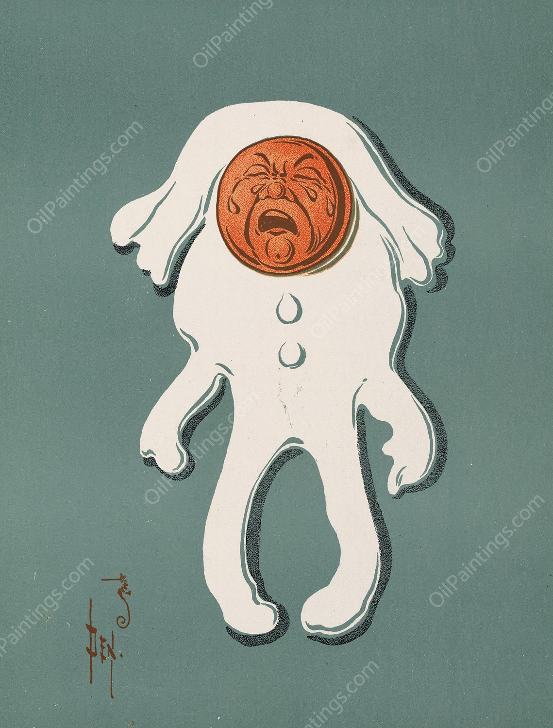 Denslow's Mother Goose 06  by William Wallace Denslow - Hand-Painted Oil Painting Reproduction