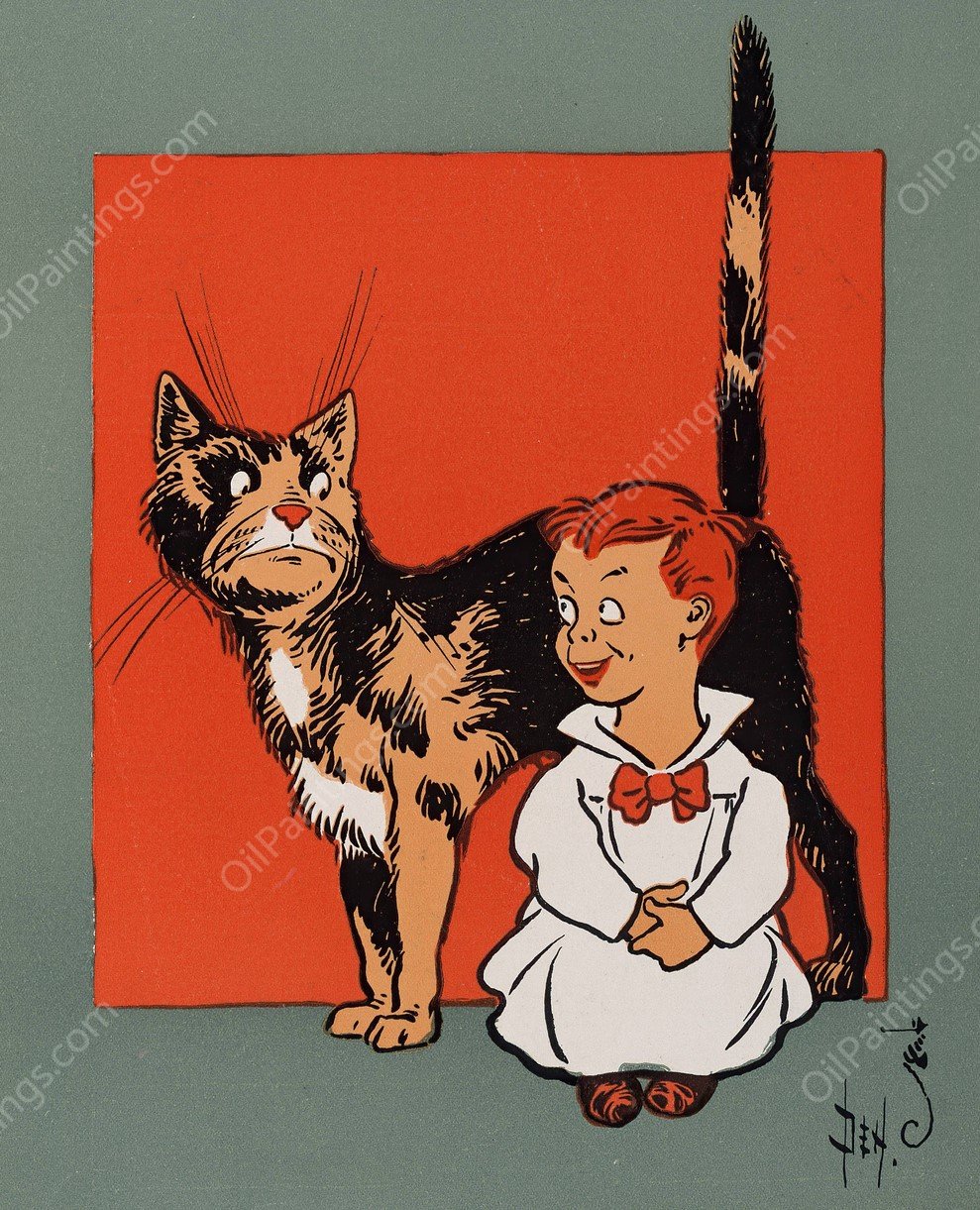 Denslow's Mother Goose 17  by William Wallace Denslow - Hand-Painted Oil Painting Reproduction