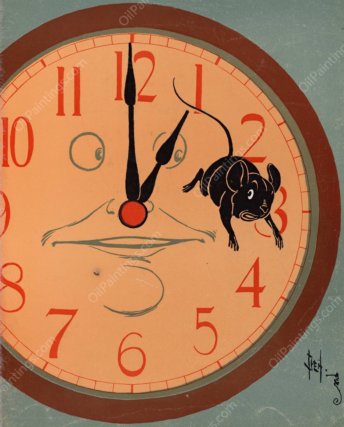 Denslow's Mother Goose 20  by William Wallace Denslow - Hand-Painted Oil Painting Reproduction