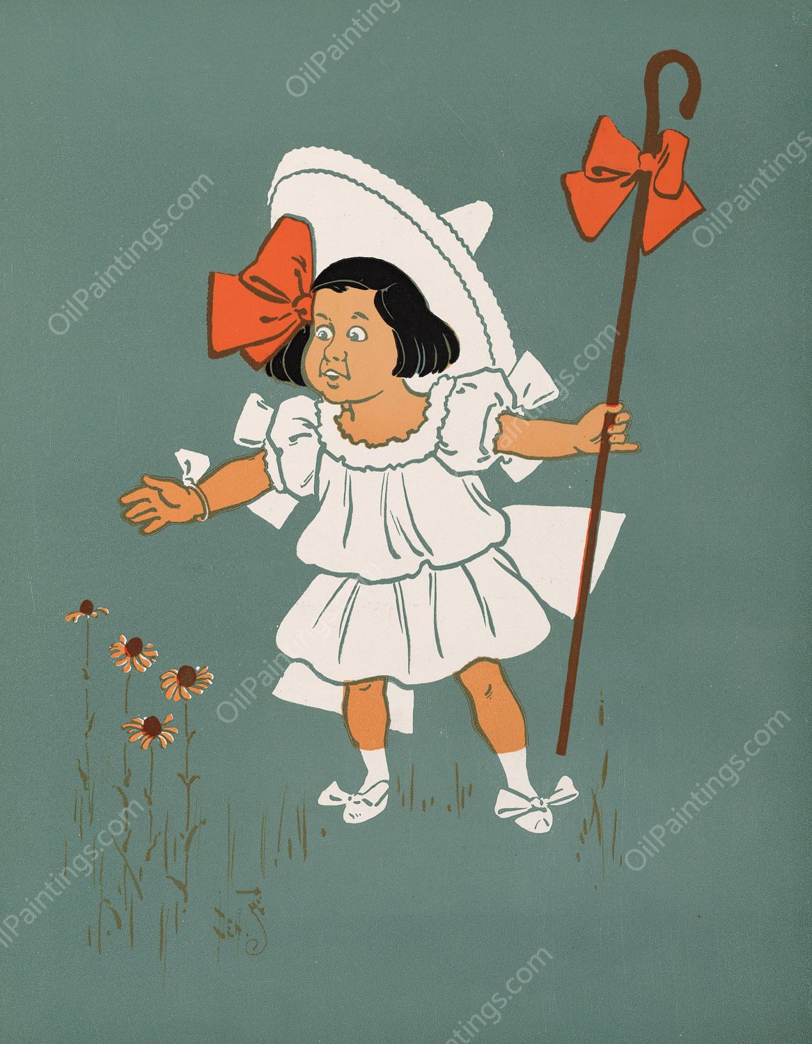 Denslow's Mother Goose 32  by William Wallace Denslow - Hand-Painted Oil Painting Reproduction