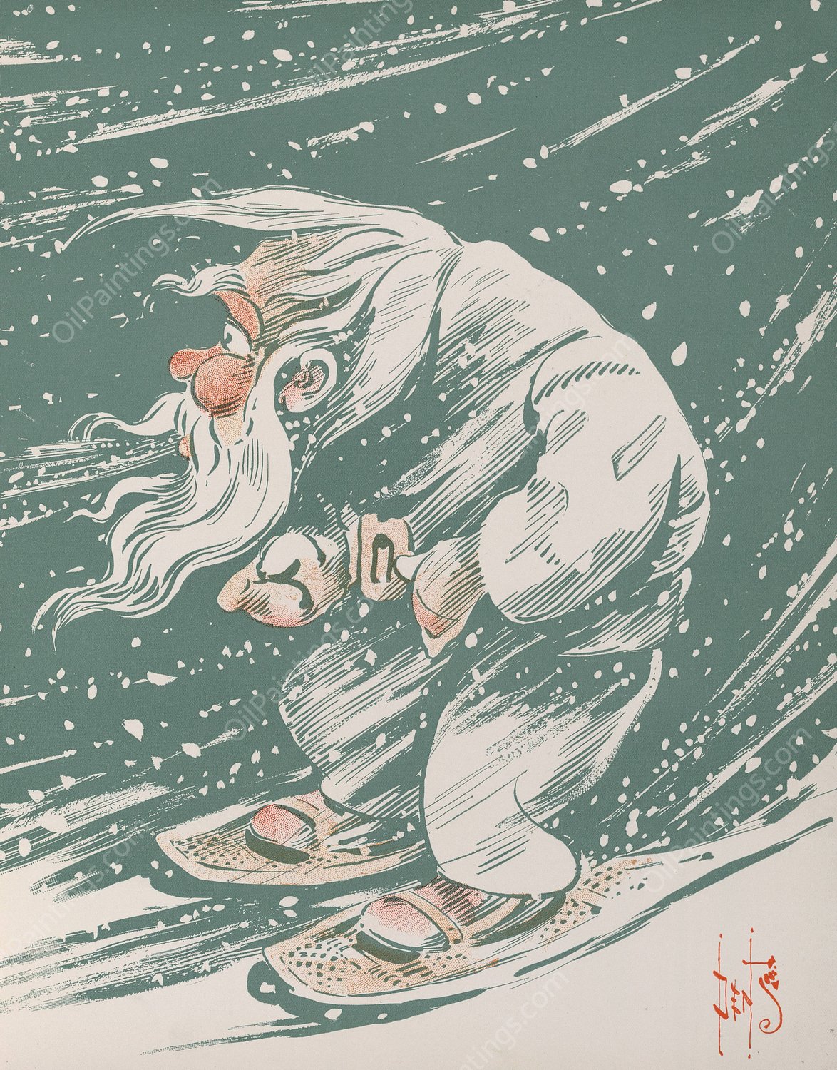 Denslow's Mother Goose 33  by William Wallace Denslow - Hand-Painted Oil Painting Reproduction