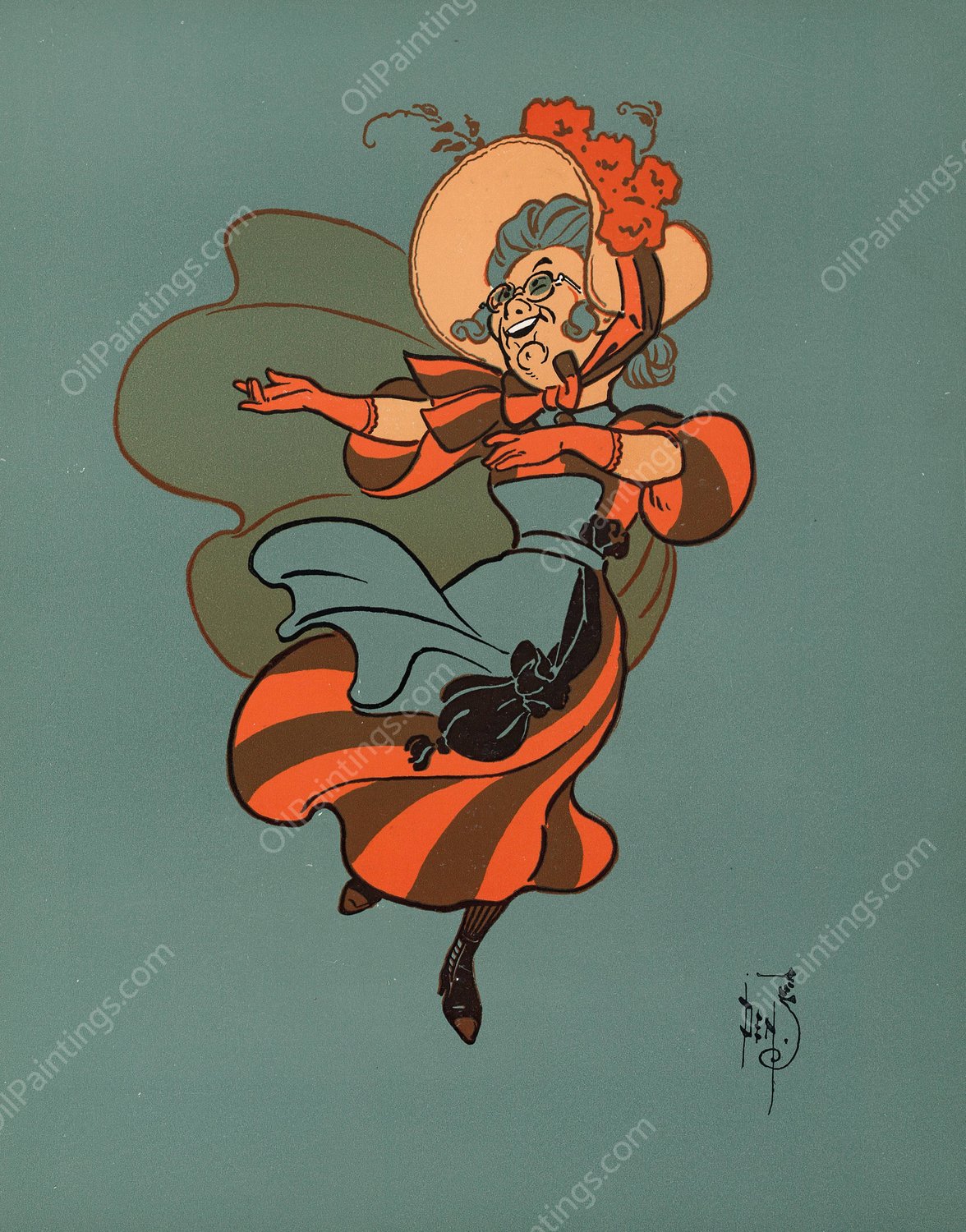 Denslow's Mother Goose 34  by William Wallace Denslow - Hand-Painted Oil Painting Reproduction