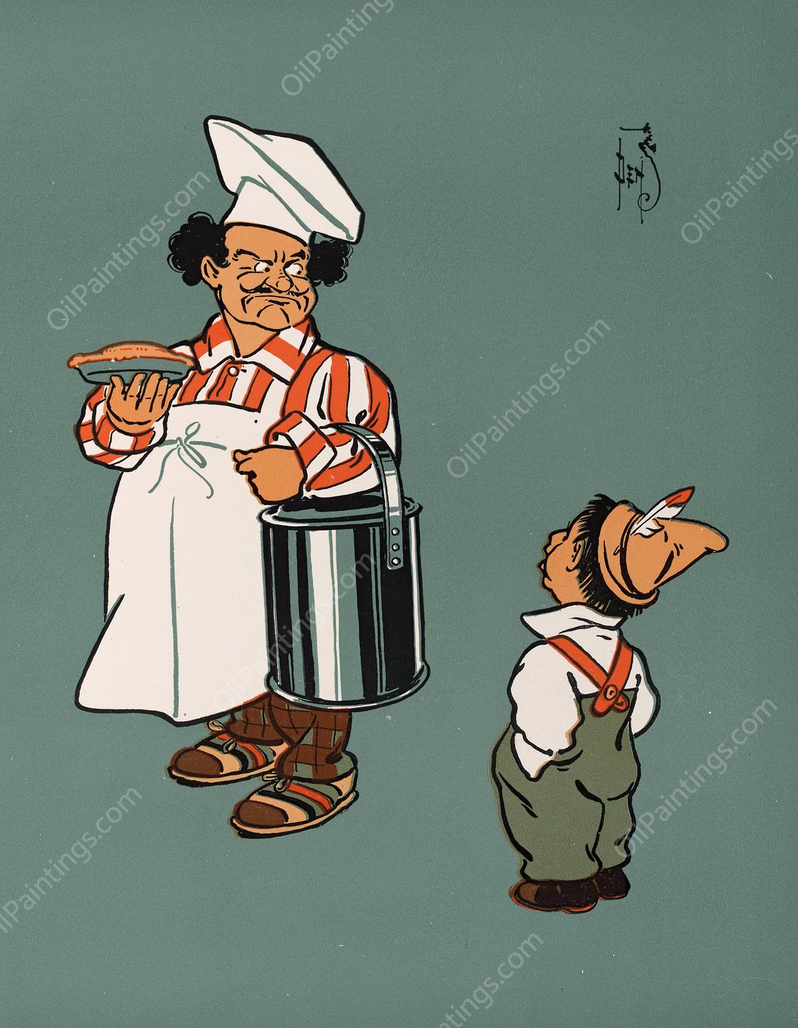 Denslow's Mother Goose 35  by William Wallace Denslow - Hand-Painted Oil Painting Reproduction