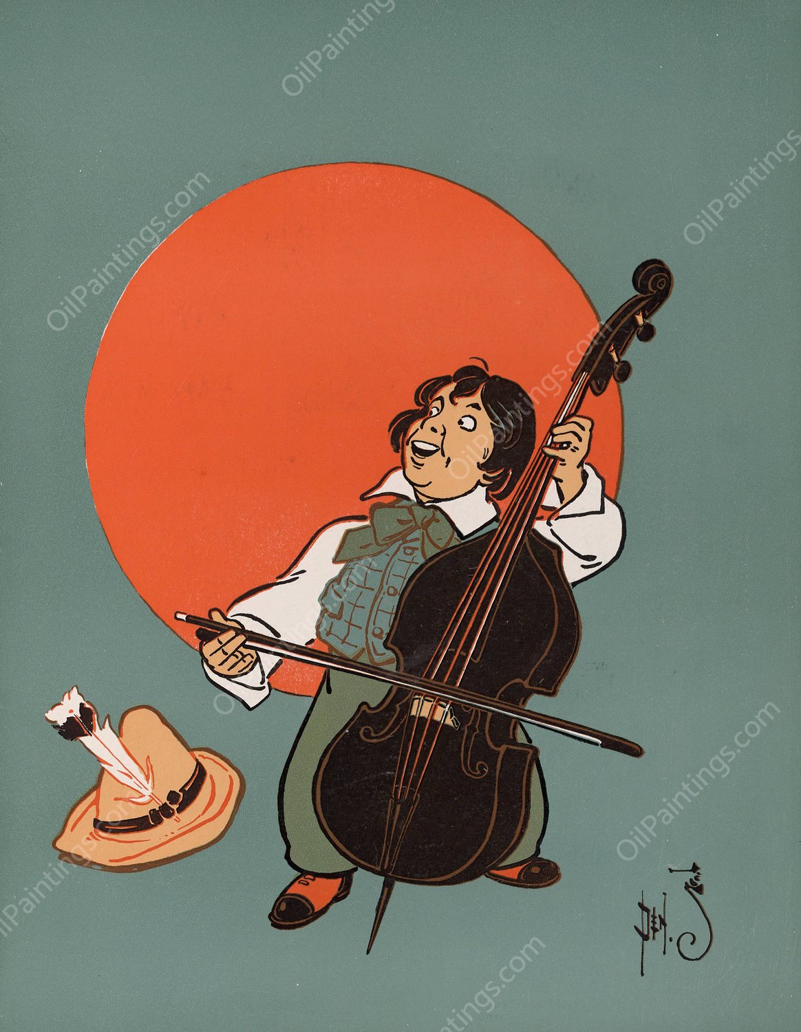 Denslow's Mother Goose 37  by William Wallace Denslow - Hand-Painted Oil Painting Reproduction