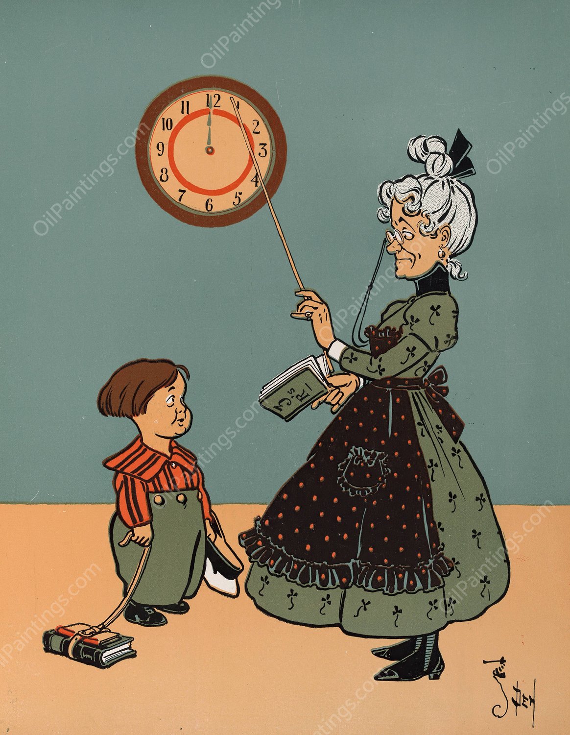 Denslow's Mother Goose 40  by William Wallace Denslow - Hand-Painted Oil Painting Reproduction