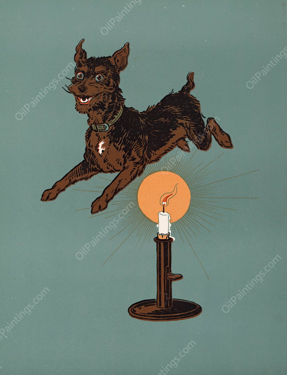 Denslow's Mother Goose 49  by William Wallace Denslow - Hand-Painted Oil Painting Reproduction